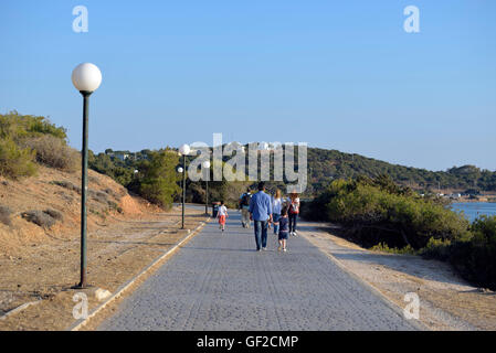 Megalo Kavouri beach a Atene, Grecia Foto Stock