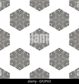 Creative senza cuciture ornamentali modello grigio Illustrazione Vettoriale