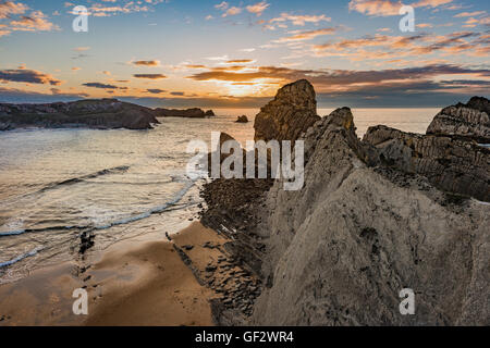 Il Urros di Liencres, Piélagos Cantabria, Spagna, Europa Foto Stock