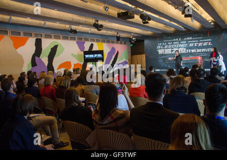 Sydney, Australia - 28 Luglio 2016: conferenza stampa e foto chiamata a promuovere la prossima Jackie Chan film di acciaio di sanguinamento. Credito: mjmediabox / Alamy Live News Foto Stock