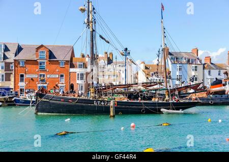 Porto di Weymouth Dorset, Regno Unito. 28 Luglio, 2016. Le riprese di Dunkerque a Weymouth Harbour nel Dorset. Credito Foto: Graham Hunt/Alamy Live News Foto Stock