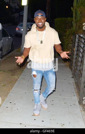Los Angeles, California, USA. 28 Luglio, 2016. Attore Milano Christopher avvistato al Hyde tramonto sulla luglio 28, 2016 a Los Angeles, CA. Credito: MediaPunch Inc/Alamy Live News Foto Stock