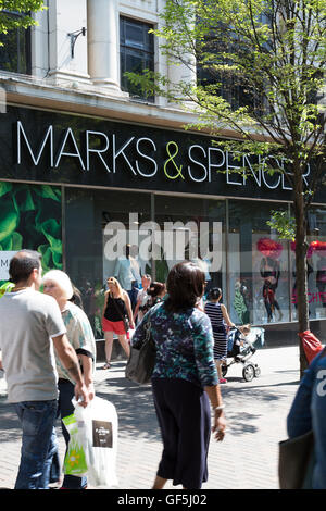 M&S, Albert Street, Nottingham City Centre Foto Stock