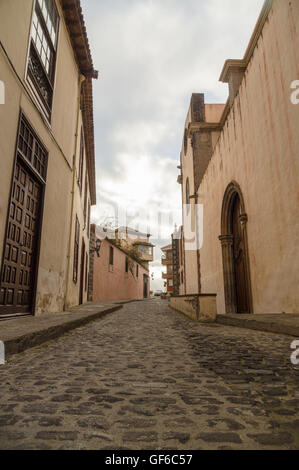 Scenic stradina di La Orotava town, Tenerife, Isole canarie, Spagna Foto Stock