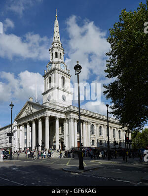 St Martin nei campi da sud-ovest; da James Gibbs 1720-26. Foto Stock