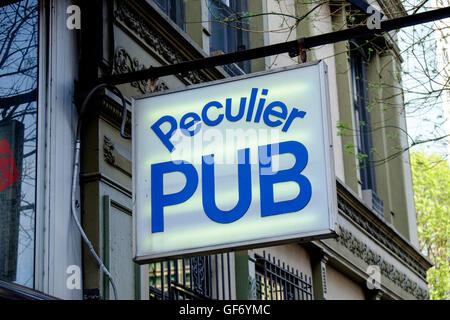 Pub Peculier, Greenwich Village, New York, Stati Uniti d'America Foto Stock