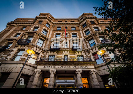 La Berklee College of Music di di Back Bay di Boston, Massachusetts. Foto Stock