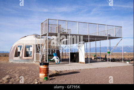 UFO torre di guardia in Hooper Colorado Foto Stock