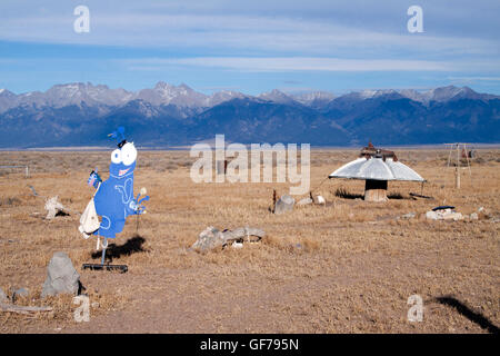UFO torre di guardia in Hooper Colorado Foto Stock