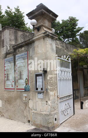 Ingresso del Monastère Saint-Paul de Mausole Saint Remy de Provence, Francia Foto Stock