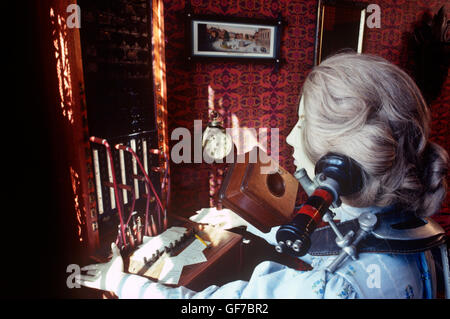 Primo scambio telefonico, Bell Homestead National Historic Site, Brantford, ON, Canada, Luglio 26th, 1874, Alexander Graham Bell Foto Stock