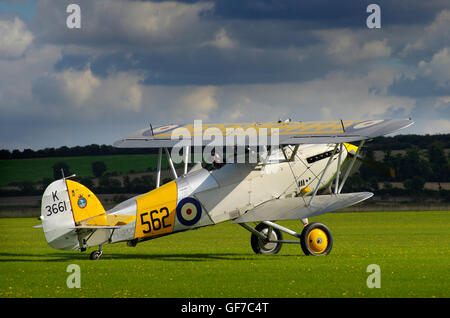 Hawker Nimrod II K3661, G-BURZ, 562, a Duxford Foto Stock