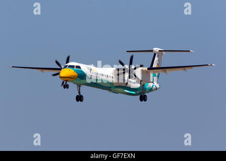 Nok Air De Havilland Canada DHC-8-402Q Dash 8 [HS-DQH] nuovo di zecca in fabbrica sul suo volo di consegna al suo operatore in thai Foto Stock