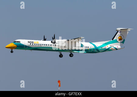 Nok Air De Havilland Canada DHC-8-402Q Dash 8 [HS-DQH] nuovo di zecca in fabbrica sul suo volo di consegna al suo operatore in thai Foto Stock