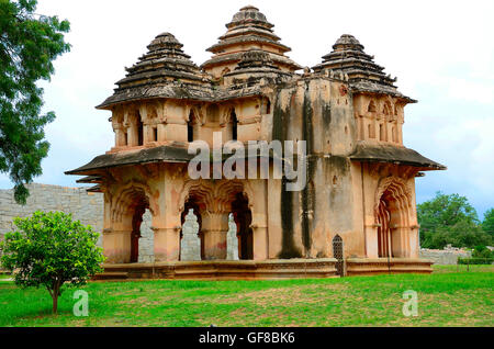 Lotus Mahal o Lotus Temple, Hampi, Karnataka, India Foto Stock