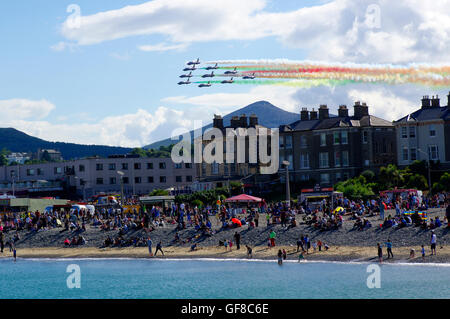 Frecce Tricolore a Bray Co Wicklow, Irlanda, Foto Stock