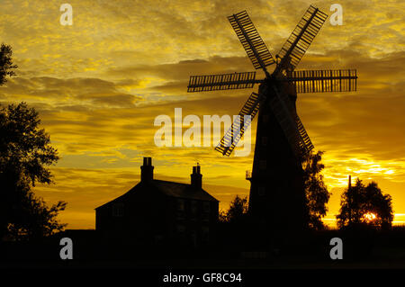Alford cinque il mulino a vento di vela, Lincolnshire, Foto Stock