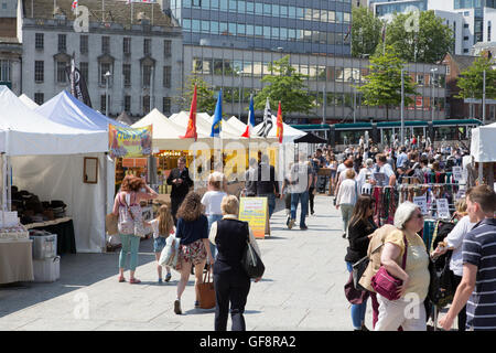 Piazza del Mercato Vecchio, Nottingham City Centre Foto Stock