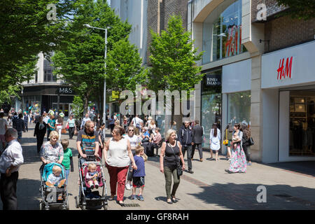 Il Lister Gate, Nottingham City Centre Foto Stock