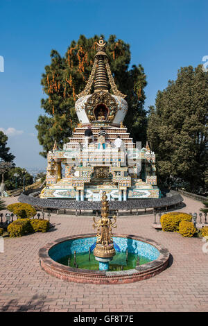 Il Nepal, Kathmandu, Monastero di Kopan Foto Stock