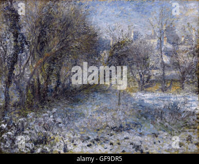 Paesaggi innevati di Pierre-Auguste Renoir Foto Stock