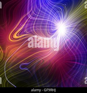 Abstract la scarica di plasma come sfondo. Psichedelica di immagine a colori. Abstract plasma luminoso Foto Stock