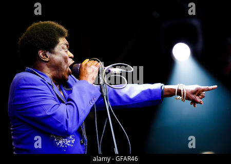 Charles Bradley suona al festival Womad in Charlton Park, Regno Unito. 29 Luglio, 2016. Credito: Adam Gasson/Alamy Live News Foto Stock