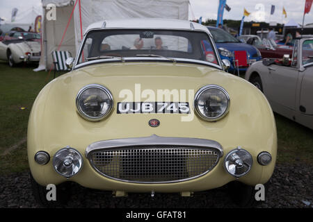 Silverstone,Towcester,UK,30 Luglio 2016,Austin Healey sprite sul display a Silverstone Classic 201 Credito: Keith Larby/Alamy Live News Foto Stock