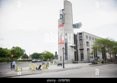 Pointe-a-Calliere Museum è un museo di archeologia e storia della vecchia Montreal, Quebec, Canada. Foto Stock