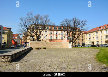 Vista di Buchenwaldplatz a Weimar Foto Stock