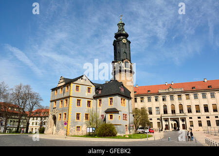 Vista di Stadtschloss Weimar Foto Stock