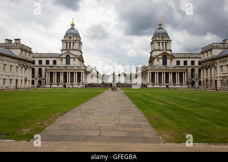 L'ex Royal Naval College di Greenwich, ex ospedale di Greenwich e ora parti di esso sono usati come istituto di istruzione Foto Stock
