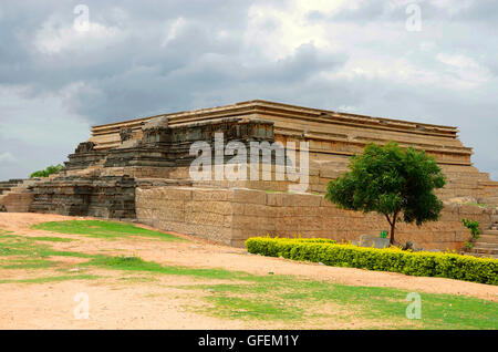 Mahanavami Dibba, Hampi, Karnataka, India Foto Stock