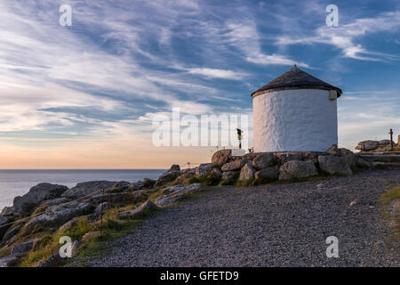 Capanna capannone a Lands End, Cornwall Foto Stock