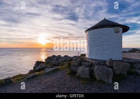 Capanna capannone a Lands End, Cornwall Foto Stock