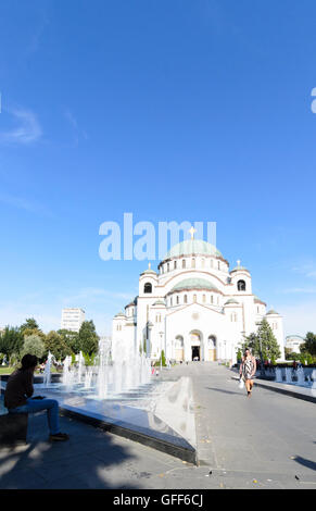Beograd, Belgrado: Tempio di San Sava (Cattedrale di San Sava), Serbia, , Foto Stock