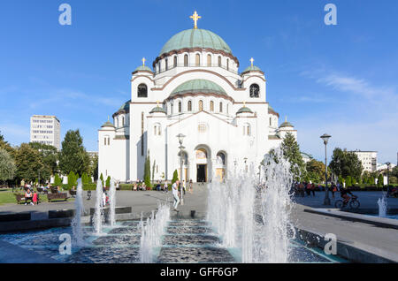 Beograd, Belgrado: Tempio di San Sava (Cattedrale di San Sava), Serbia, , Foto Stock