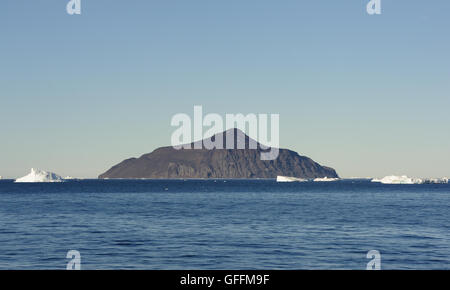 Le pendici vulcaniche dell'isola Paulet. Paulet Island, Penisola antartica. L'Antartide. Foto Stock