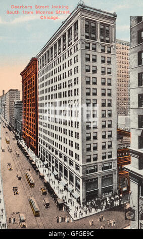 Dearborn Street, Chicago Foto Stock