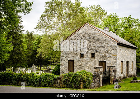 La vecchia cappella & Burwell cimitero, Millwood, Virginia Foto Stock