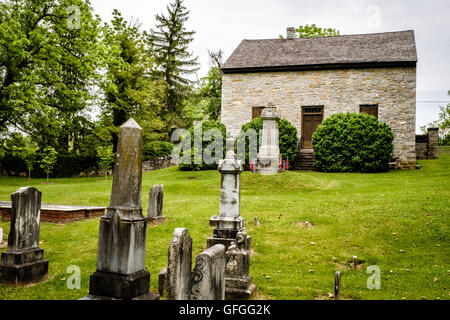 La vecchia cappella & Burwell cimitero, Millwood, Virginia Foto Stock