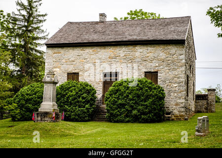 La vecchia cappella & Burwell cimitero, Millwood, Virginia Foto Stock