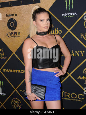 Hollywood, CA, Stati Uniti d'America. Il 30 luglio, 2016. 30 Luglio 2016 - Hollywood, California. Chanel West Coast. Il 2016 Maxim Hot 100 partito svoltasi a Hollywood Palladium. Photo credit: Birdie Thompson/AdMedia Credito: Birdie Thompson/AdMedia/ZUMA filo/Alamy Live News Foto Stock