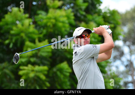 Chonburi, Thailandia. 31 Luglio, 2016. Pelle Edberg di Svezia player in Coppa del Re 2016 a Phoenix Gold Golf & Country Club Pattaya sulla luglio 31, 2016 in Chonburi, Thailandia. Credito: Chatchai Somwat/Alamy Live News Foto Stock