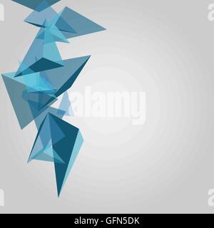 Abstract sfondo geometrico, design triangolare Illustrazione Vettoriale