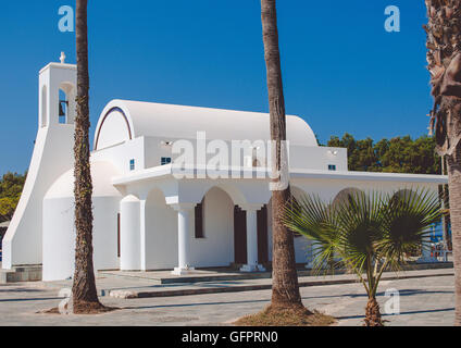 Chiesa greca nel porto di Ayia Napa Foto Stock