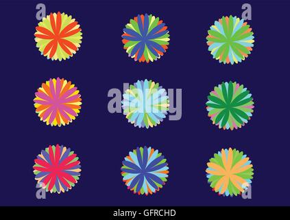 Modello senza cuciture con cerchi colorati. Sfondo chiaro Illustrazione Vettoriale