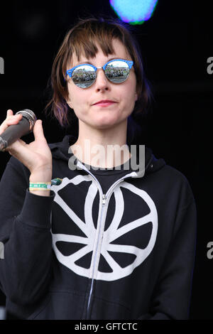 Londra - Lug 02, 2016: Polica eseguire sul palco della Barclaycard British Summer Time Event in Hyde Park il Lug 02, 2016 in Lond Foto Stock