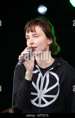 Londra - Lug 02, 2016: Polica eseguire sul palco della Barclaycard British Summer Time Event in Hyde Park il Lug 02, 2016 in Lond Foto Stock