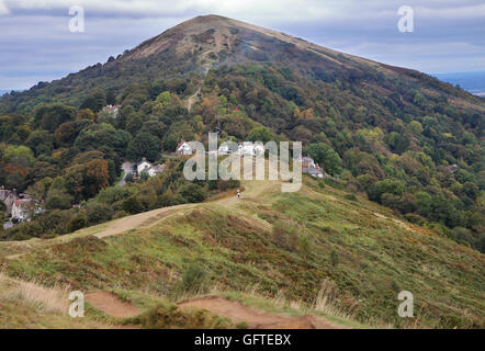 Un inglese un paesaggio rurale nella Malvern Hills in Worcestershire Foto Stock